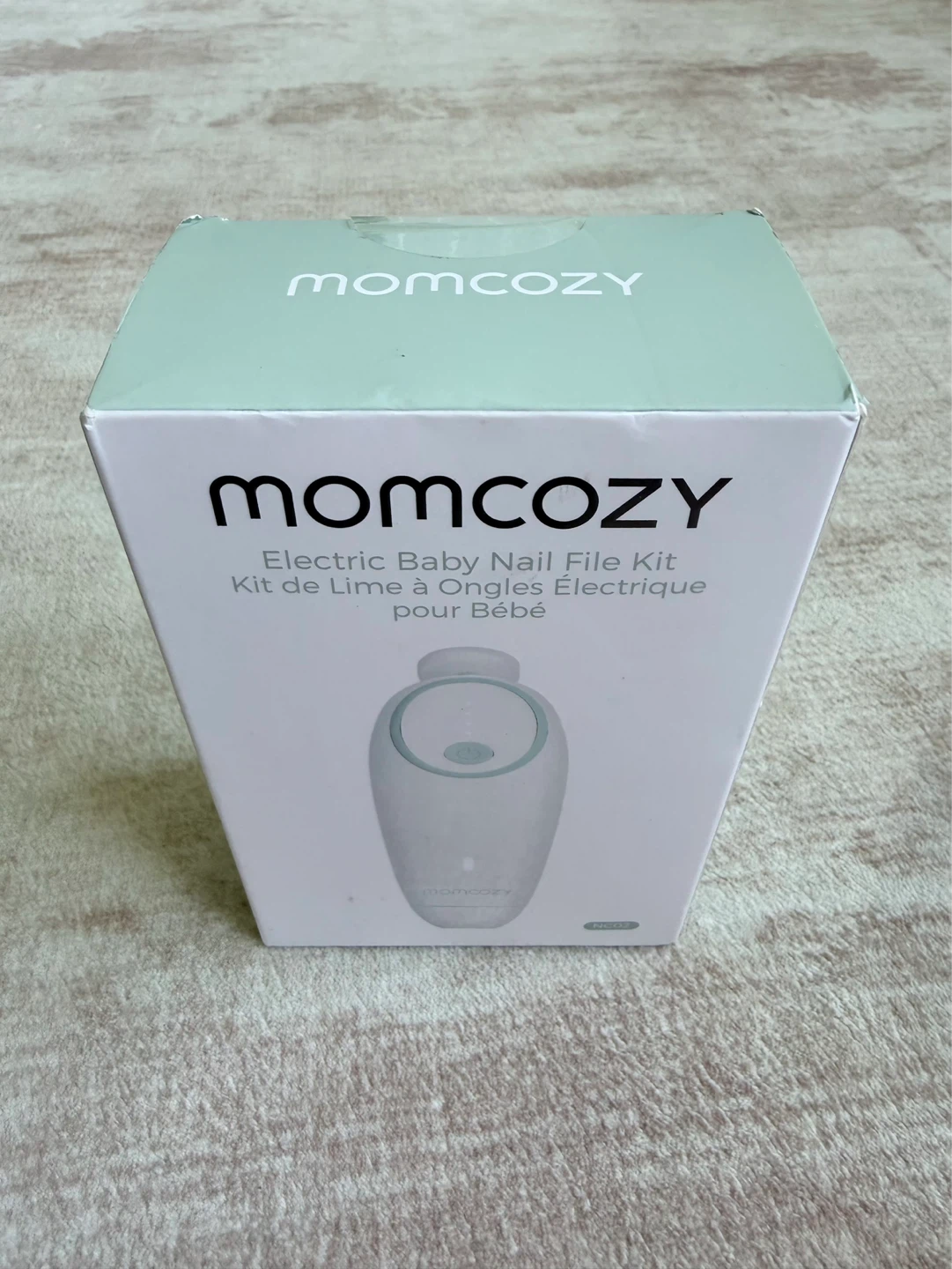 Momcozy Electric Baby Nail File Kit Sealed Box