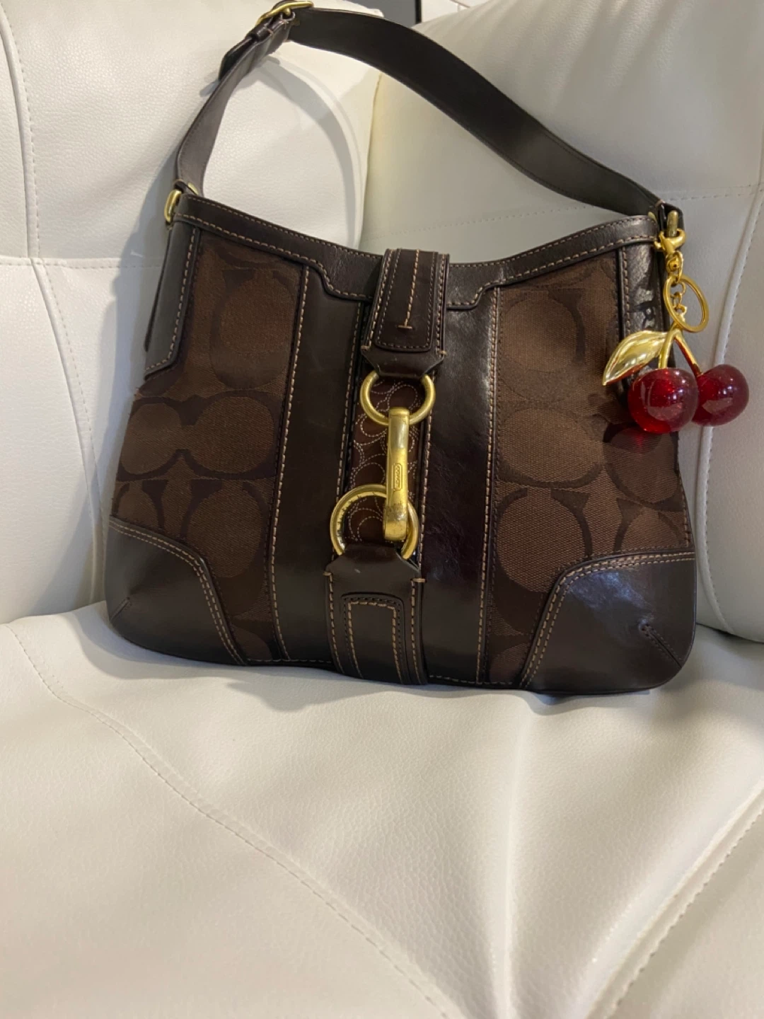 COACH Y2K CHOCOLATE BROWN HOBO BAG - photo 2
