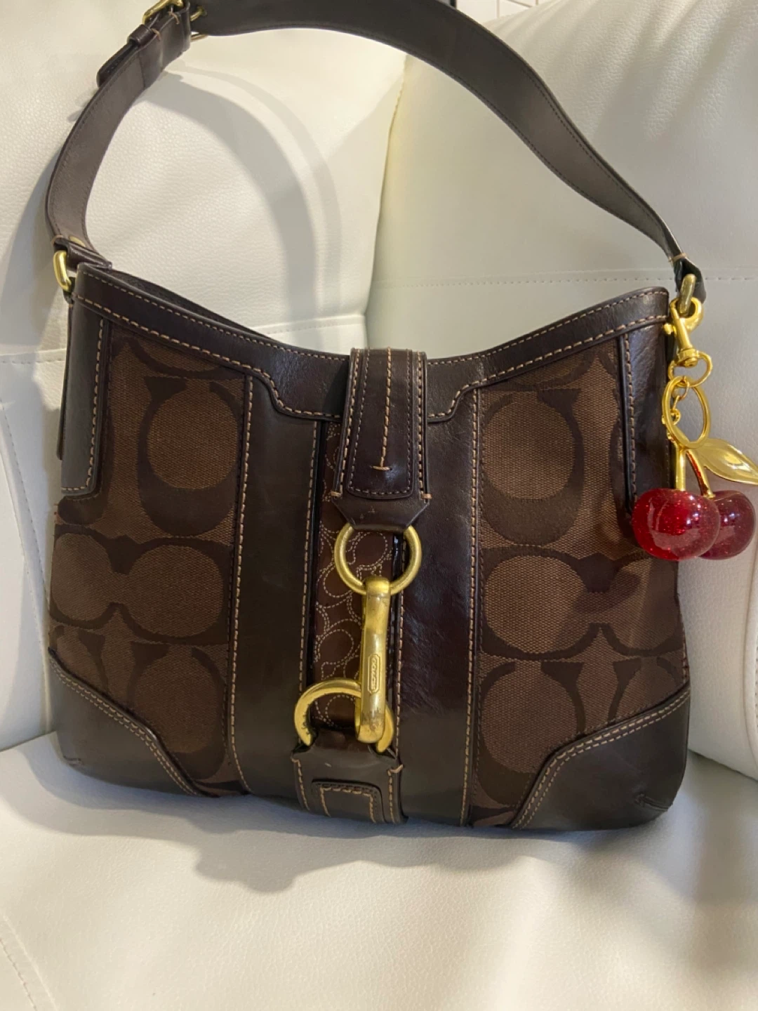 COACH Y2K CHOCOLATE BROWN HOBO BAG