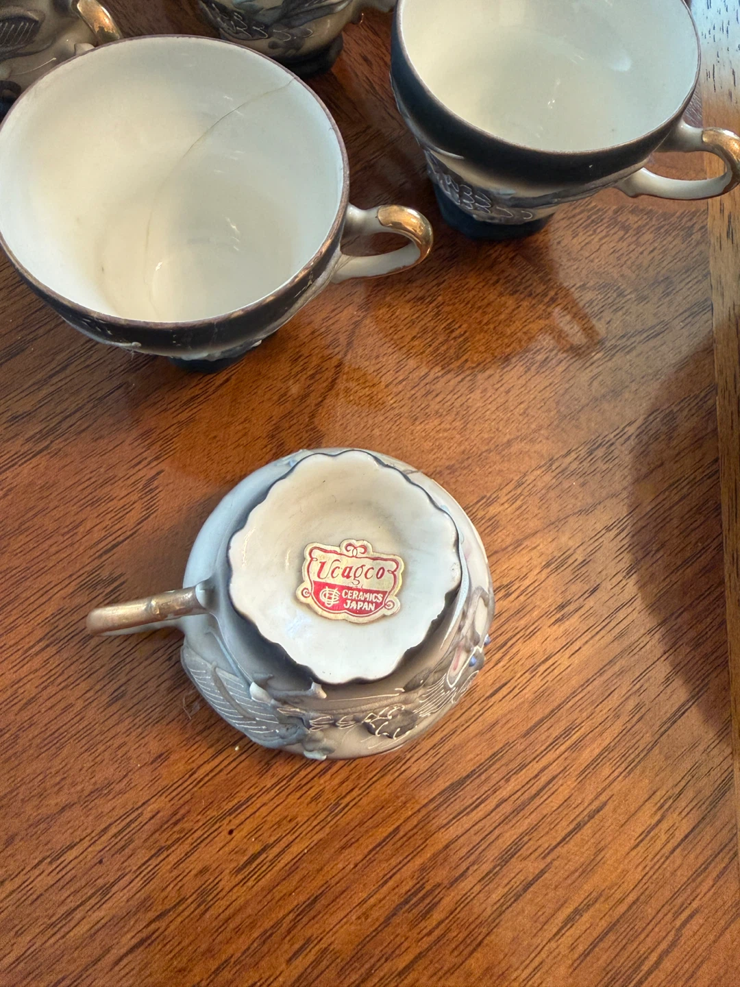 Dragon Teacup and Saucer Set with Teapot - photo 5
