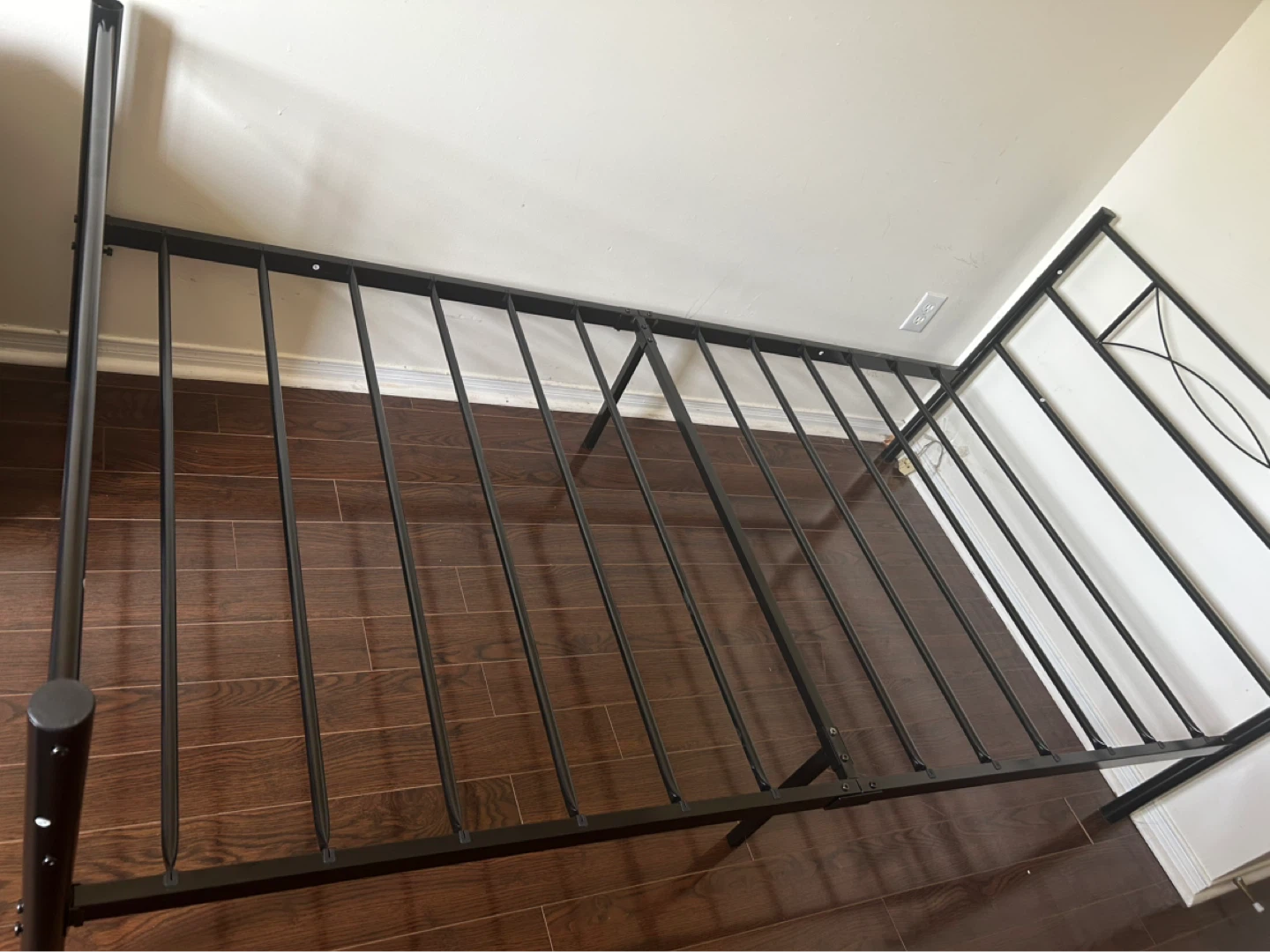 Black Metal Bed Frame - photo 2
