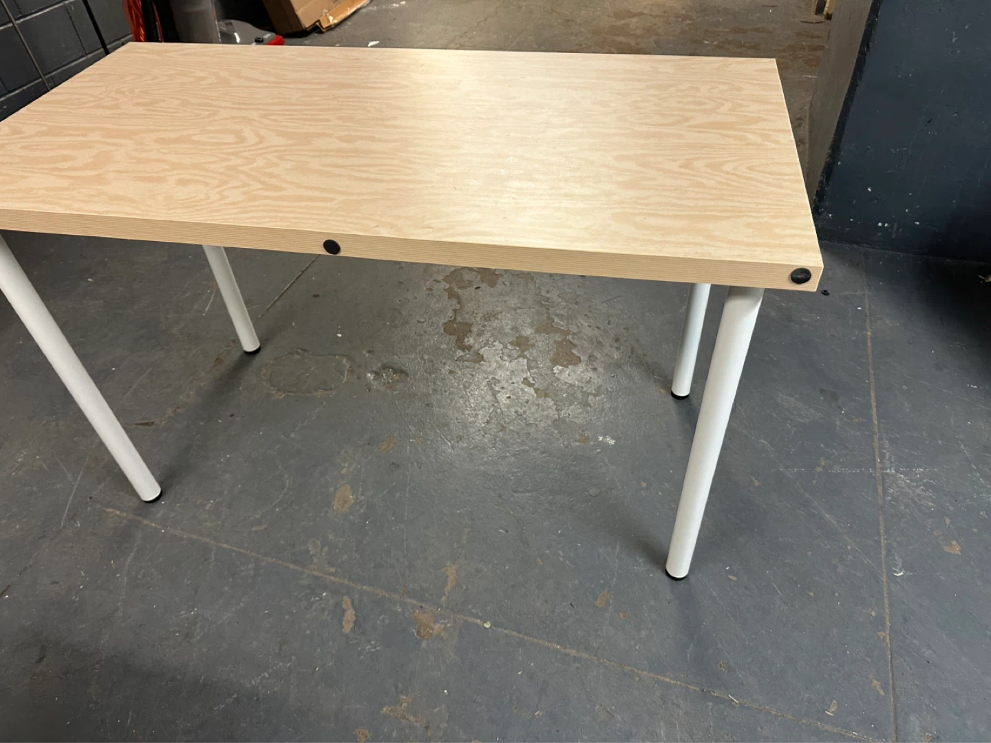 Wooden Top Table with White Legs - photo 2