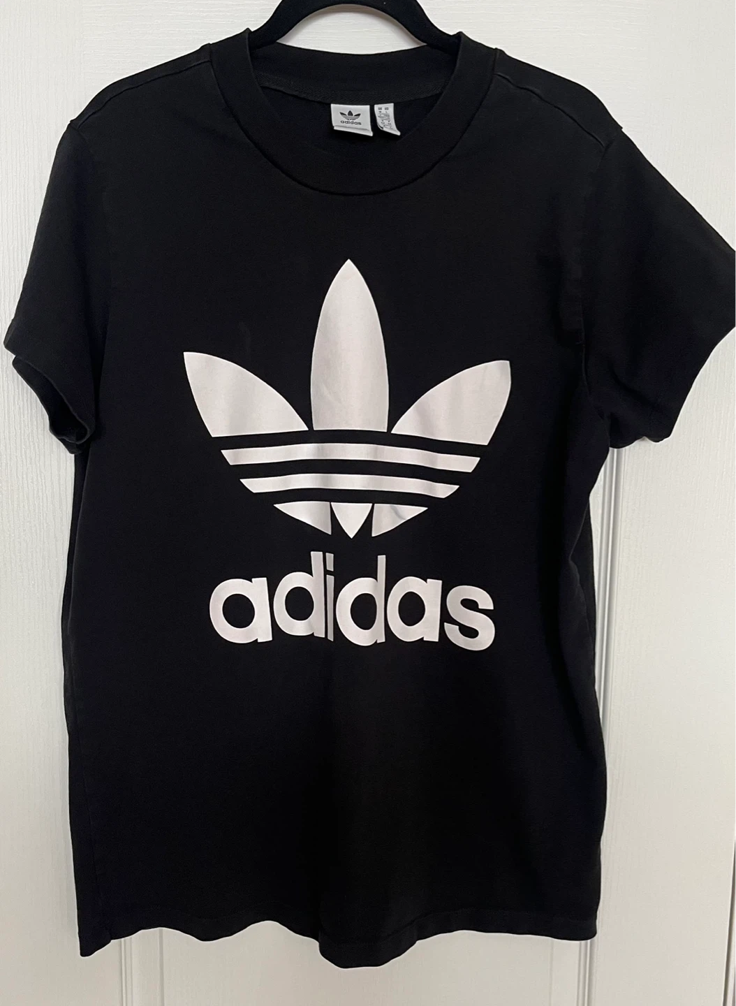 Adidas Black Trefoil Logo T-Shirt Size Large