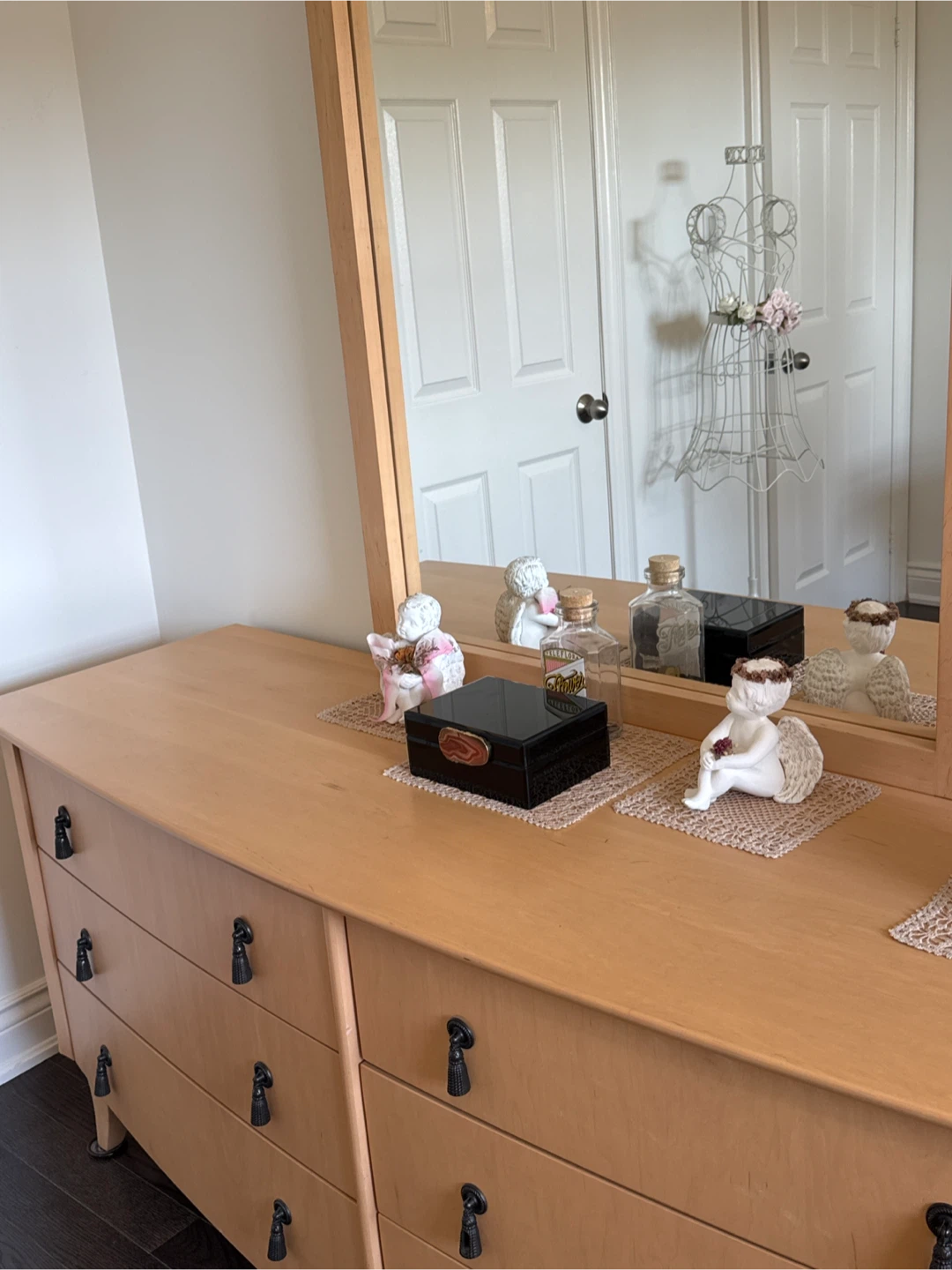Wooden Dresser with Mirror - photo 2