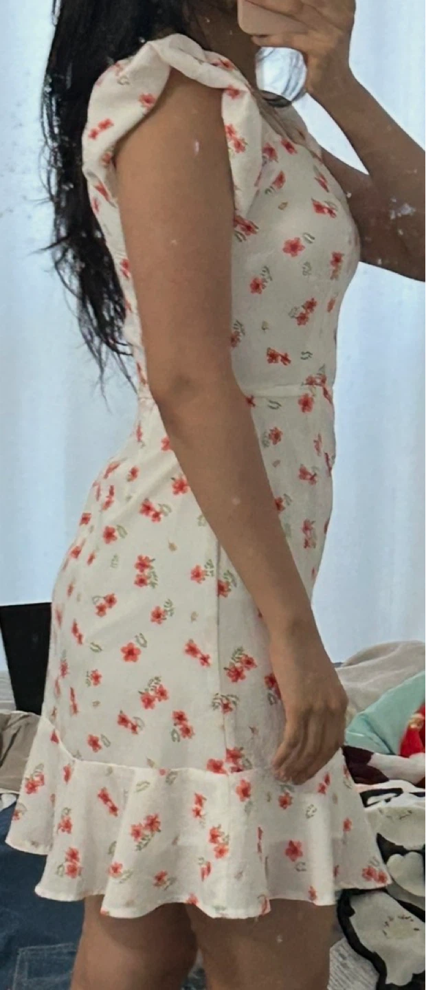 Aritzia Sunday Best White floral mini dress size XS - photo 2