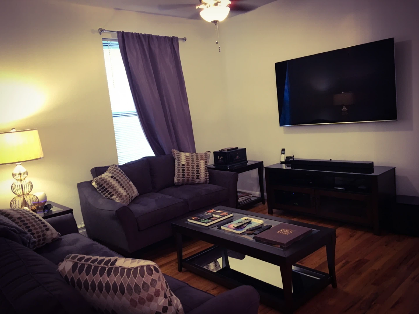 Gray Sectional Sofa with Pillows - photo 4
