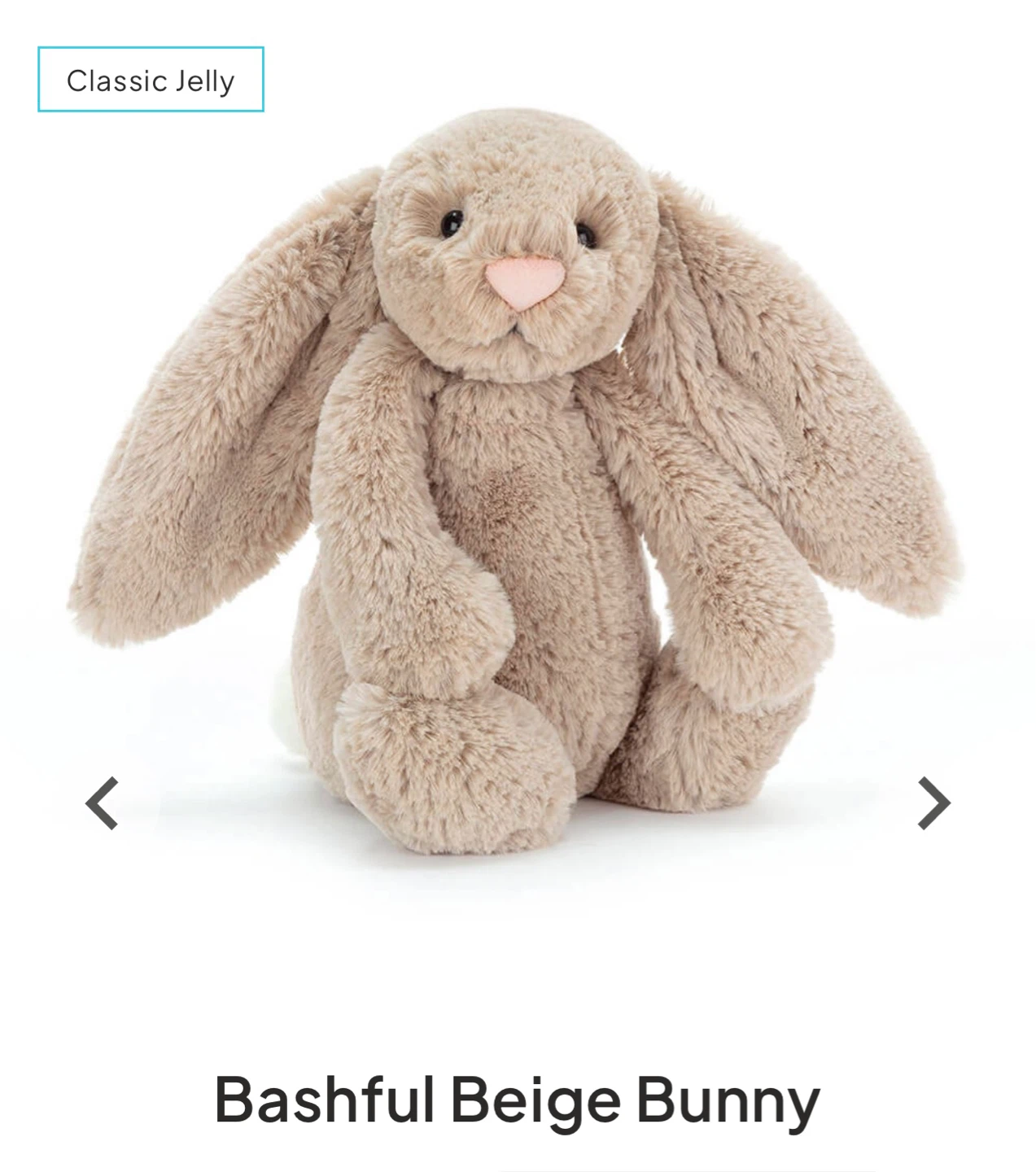 Jellycat Bashful Beige Bunny - Small - photo 2