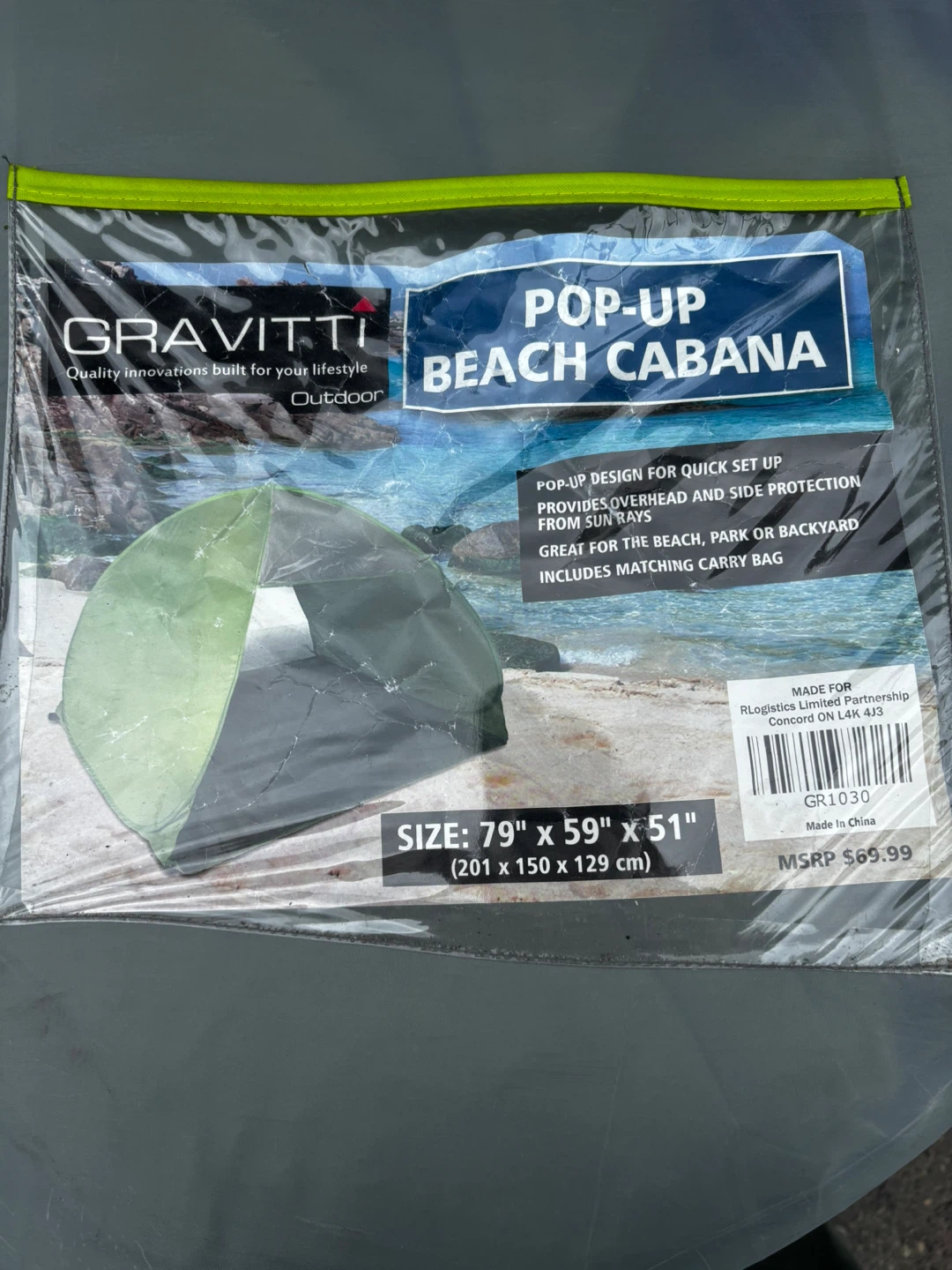 Gravitti Pop-Up Beach Cabana