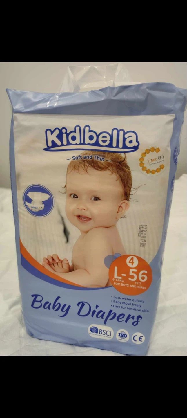 Kid Bella Baby Diapers - Large Size 4 (56 Count) - photo 2