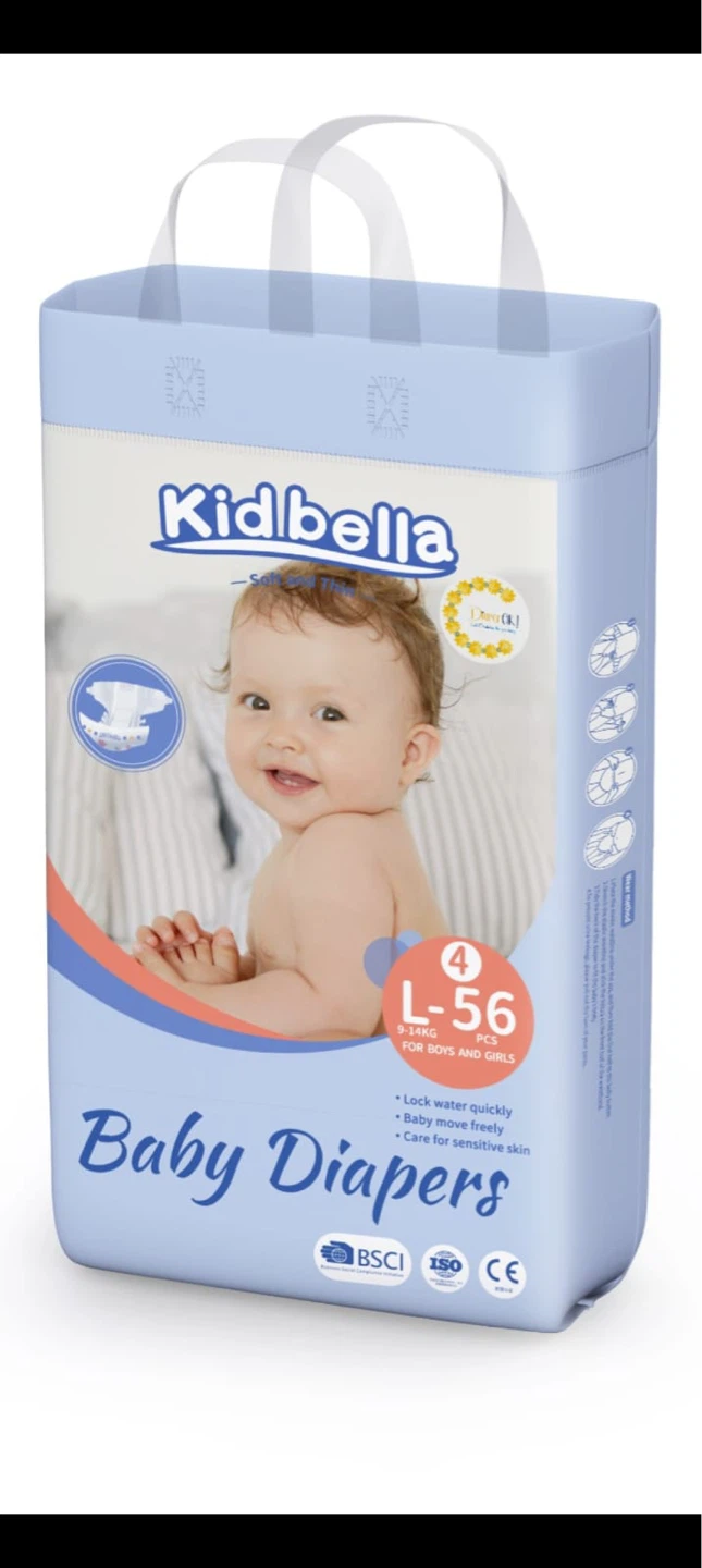 Kid Bella Baby Diapers - Large Size 4 (56 Count) - photo 4