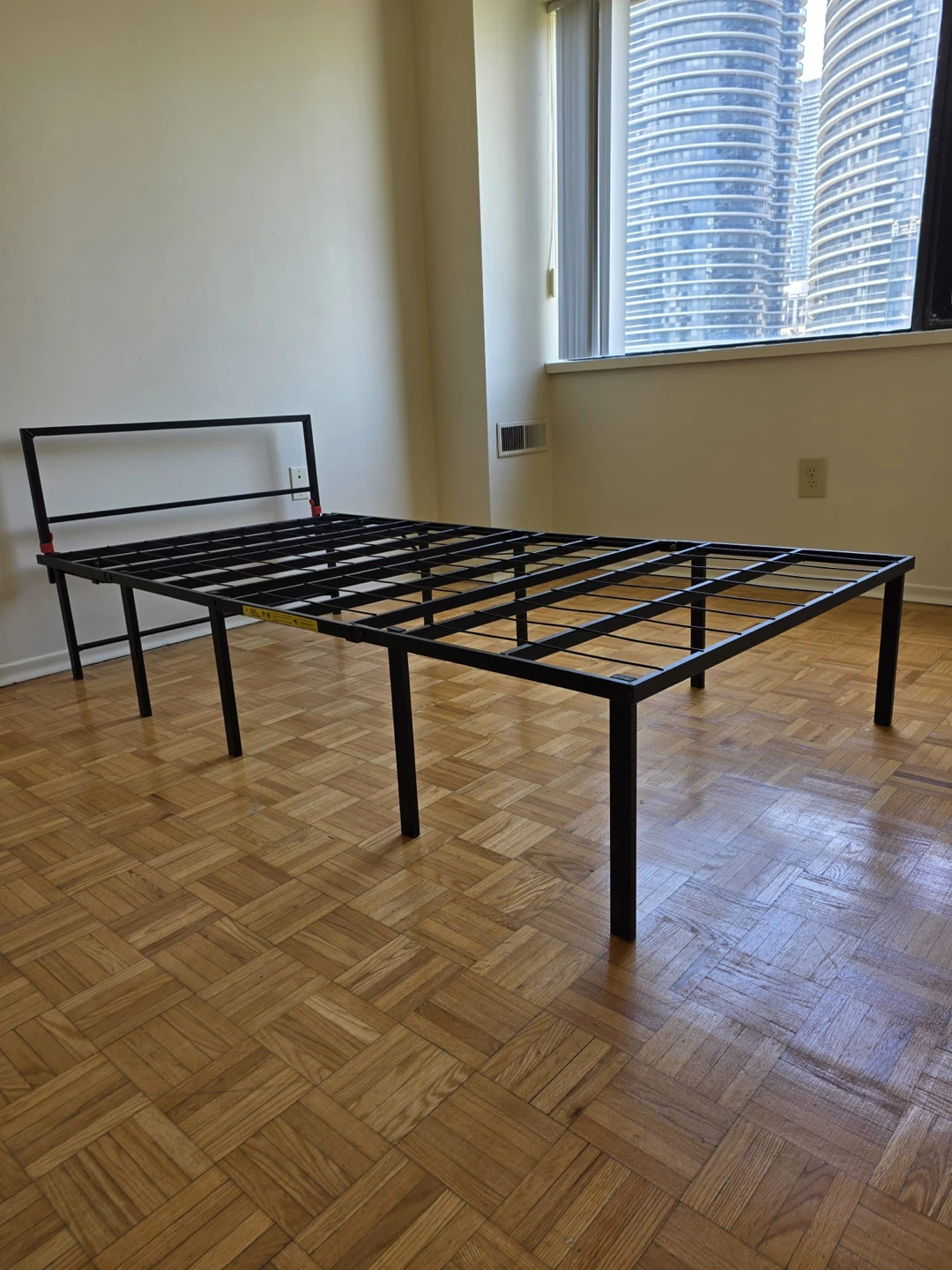 Twin Size Metal Bed Frame with Headboard - photo 2