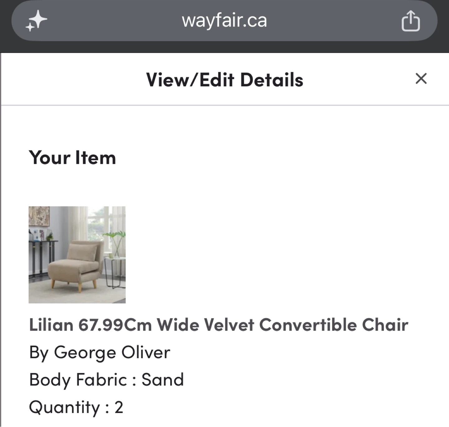George Oliver Lilian Convertible Chairs (Set of 2) - photo 3