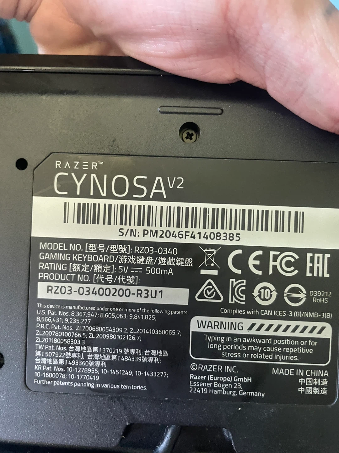 Razer Cynosa V2 Keyboard and Basilisk V2 Mouse - photo 3