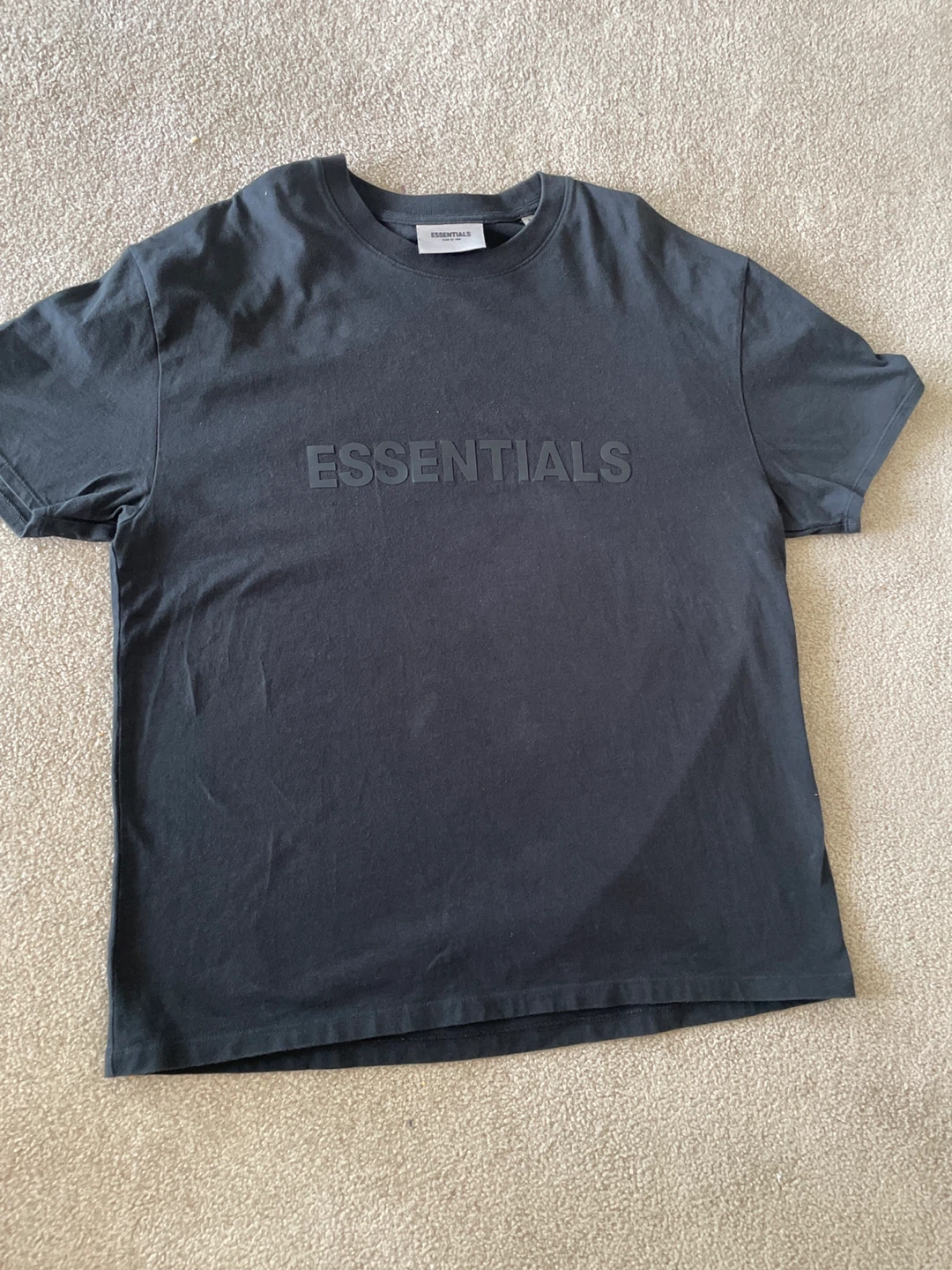 Black Essentials T-Shirt - Size Small