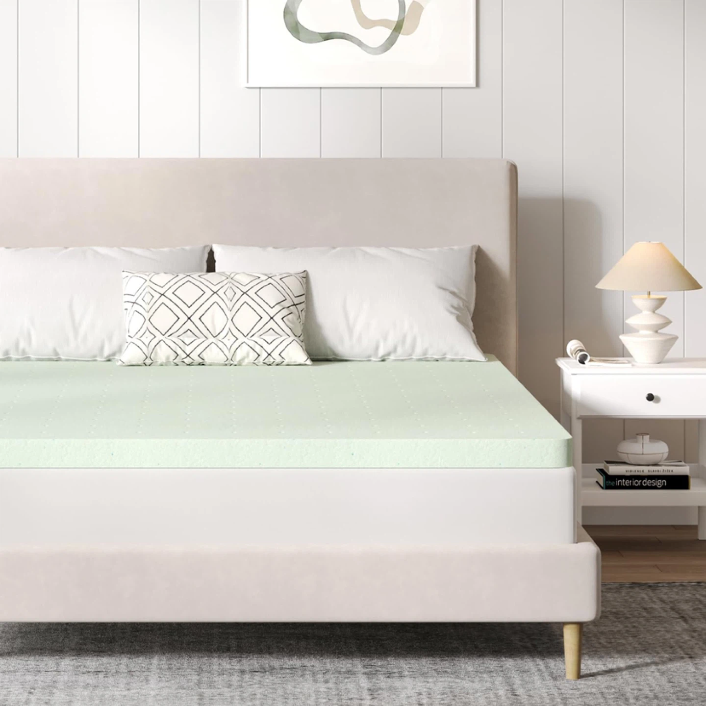 Novilla Mattress Topper King ,2-Inch Gel Memory Foam