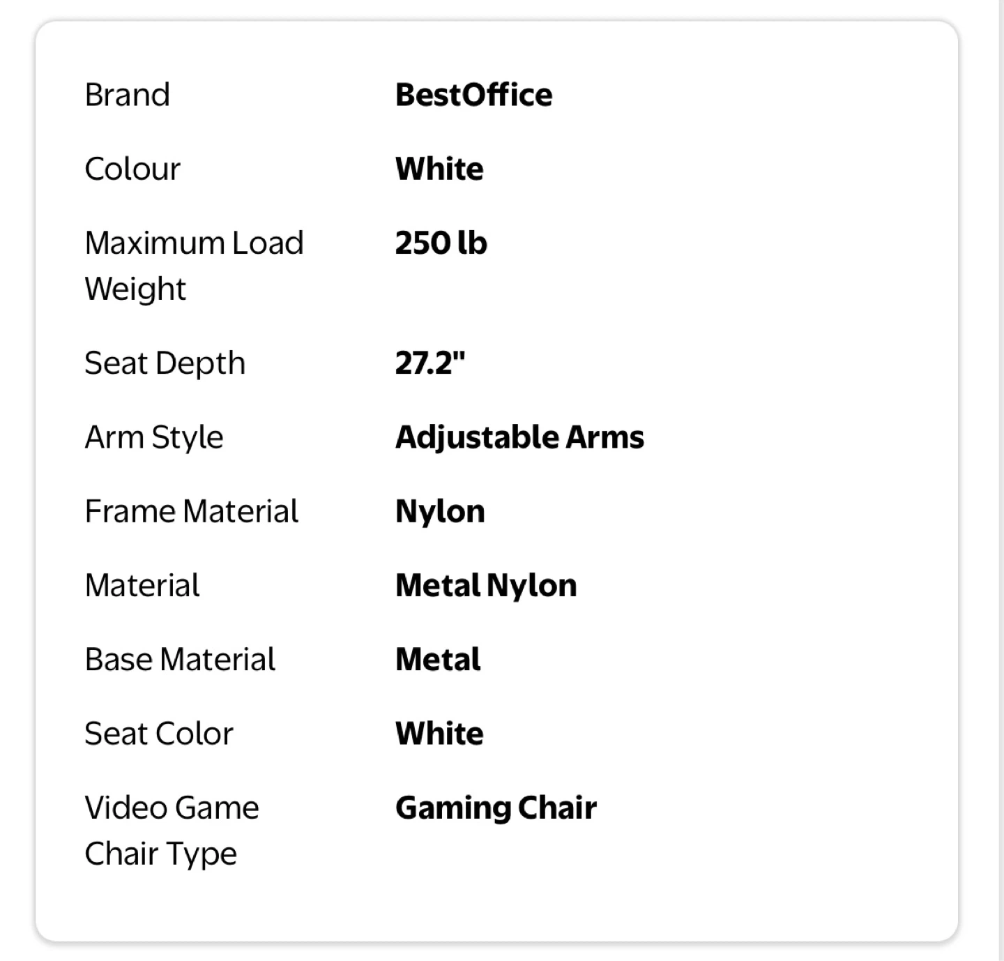 BestOffice Gaming Chair - photo 4