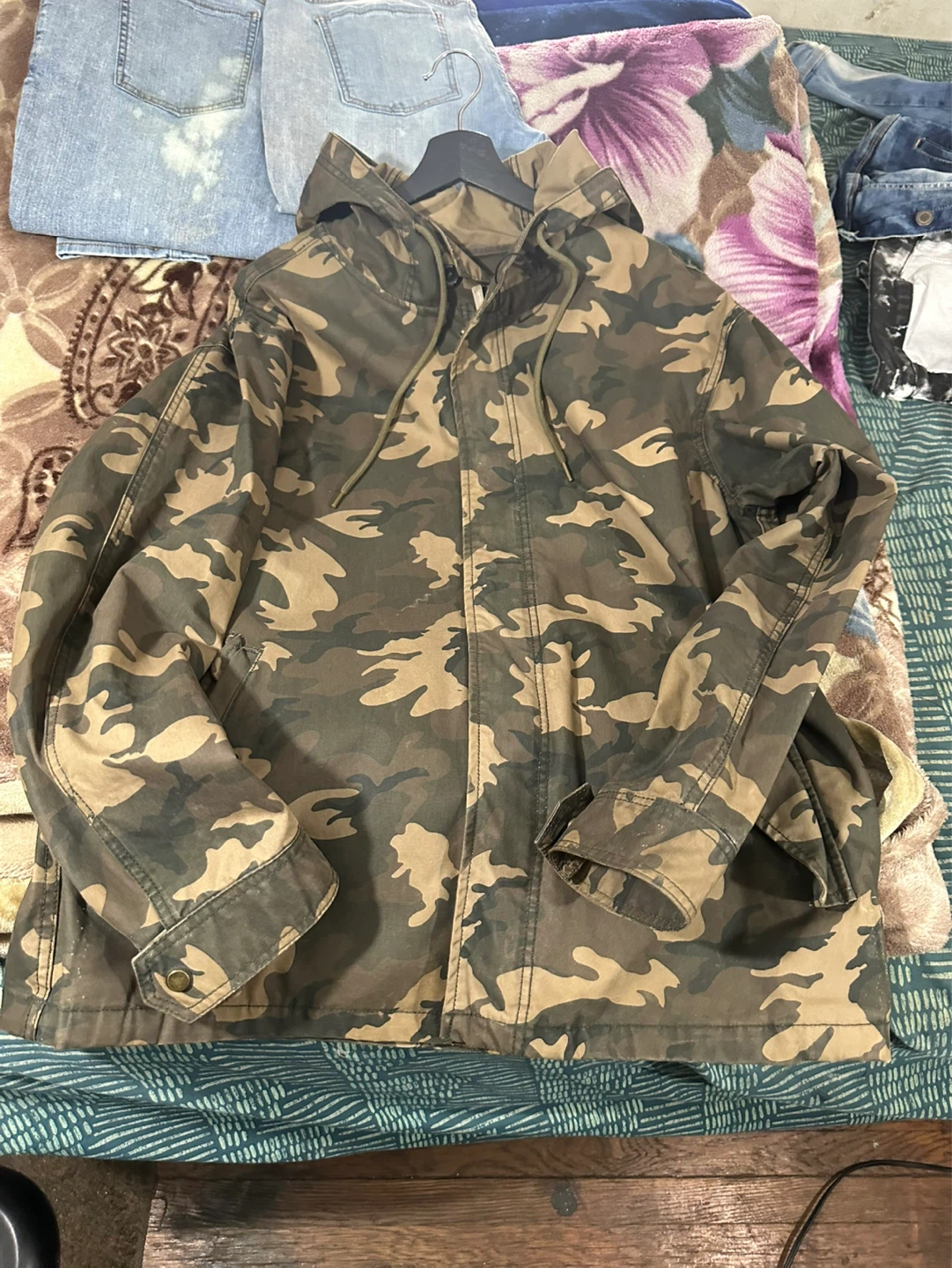 Camouflage Hooded Jacket - photo 2