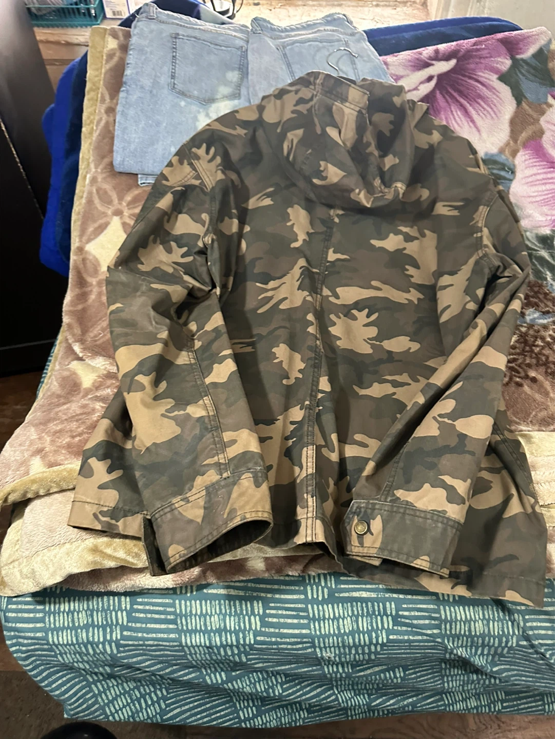 Camouflage Hooded Jacket - photo 5