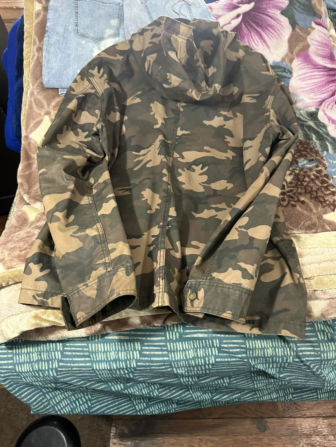 Camouflage Hooded Jacket - photo 4