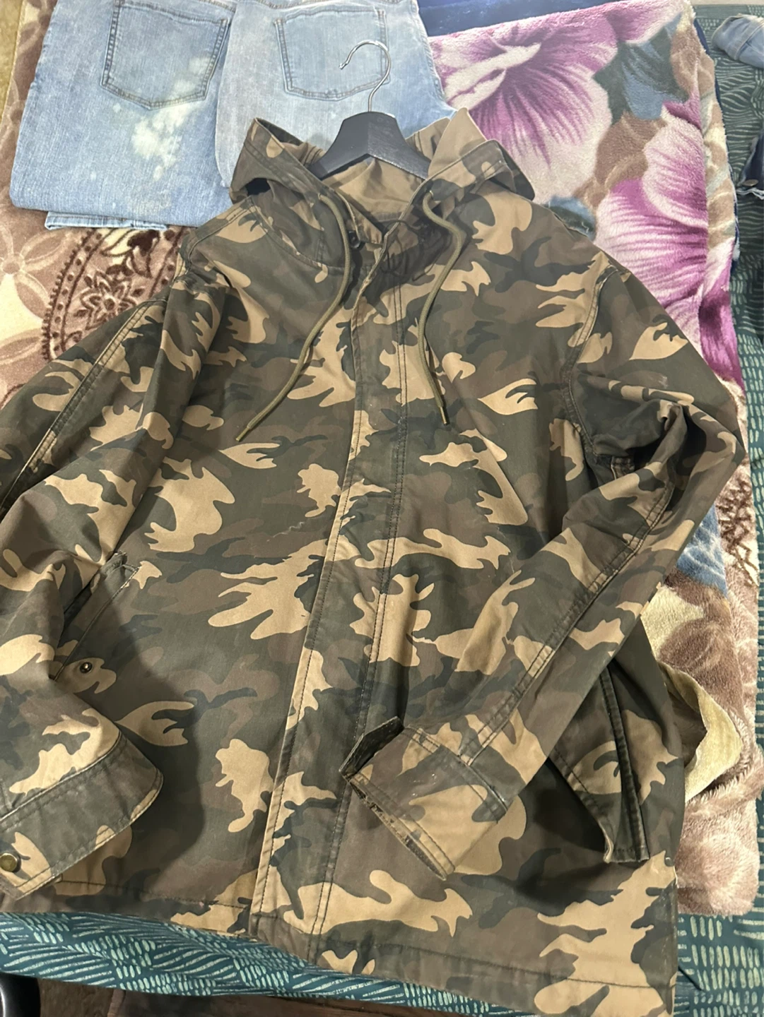 Camouflage Hooded Jacket - photo 3
