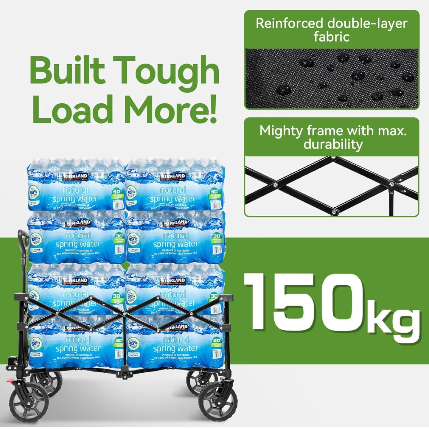 HIKENTURE Foldable Wagon Cart - 150kg Capacity - photo 5