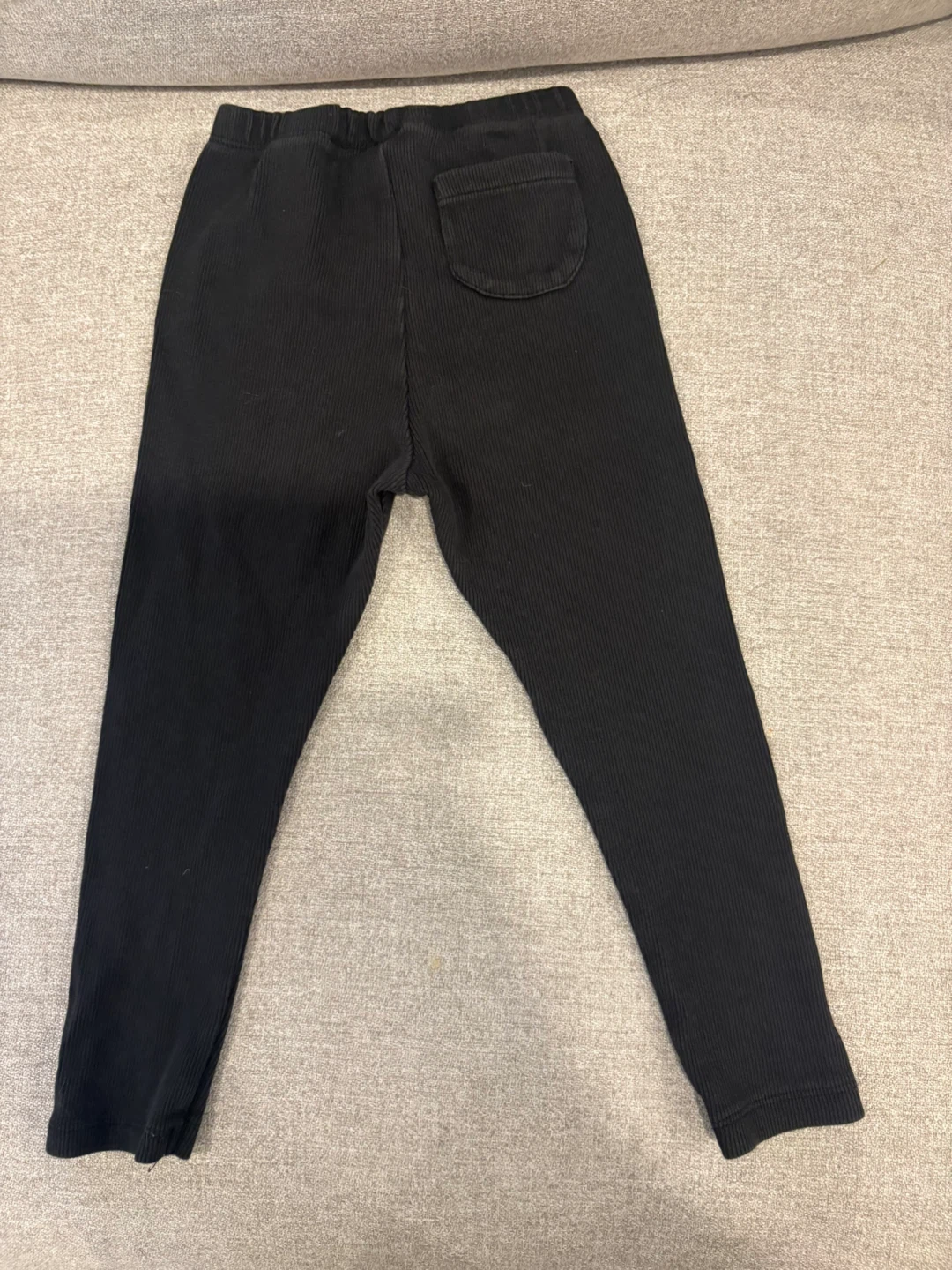 Zara Black Ribbed Leggings 3-4 Years - photo 3