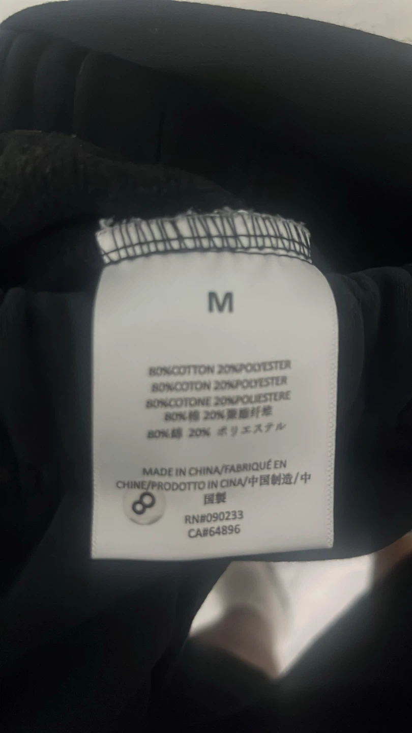 ESSENTIALS Fear of God Black Joggers Size M