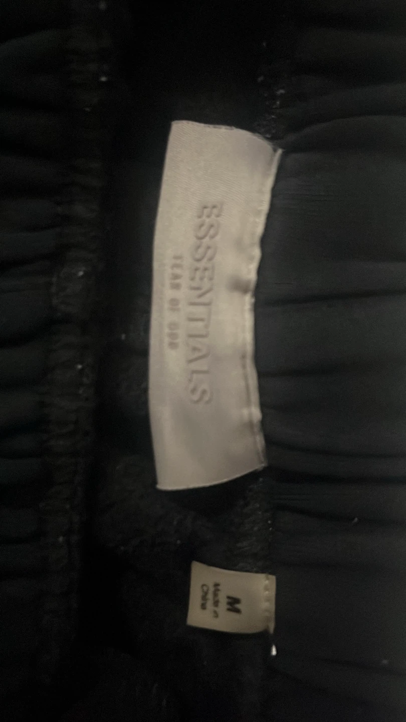 ESSENTIALS Fear of God Black Joggers Size M - photo 2
