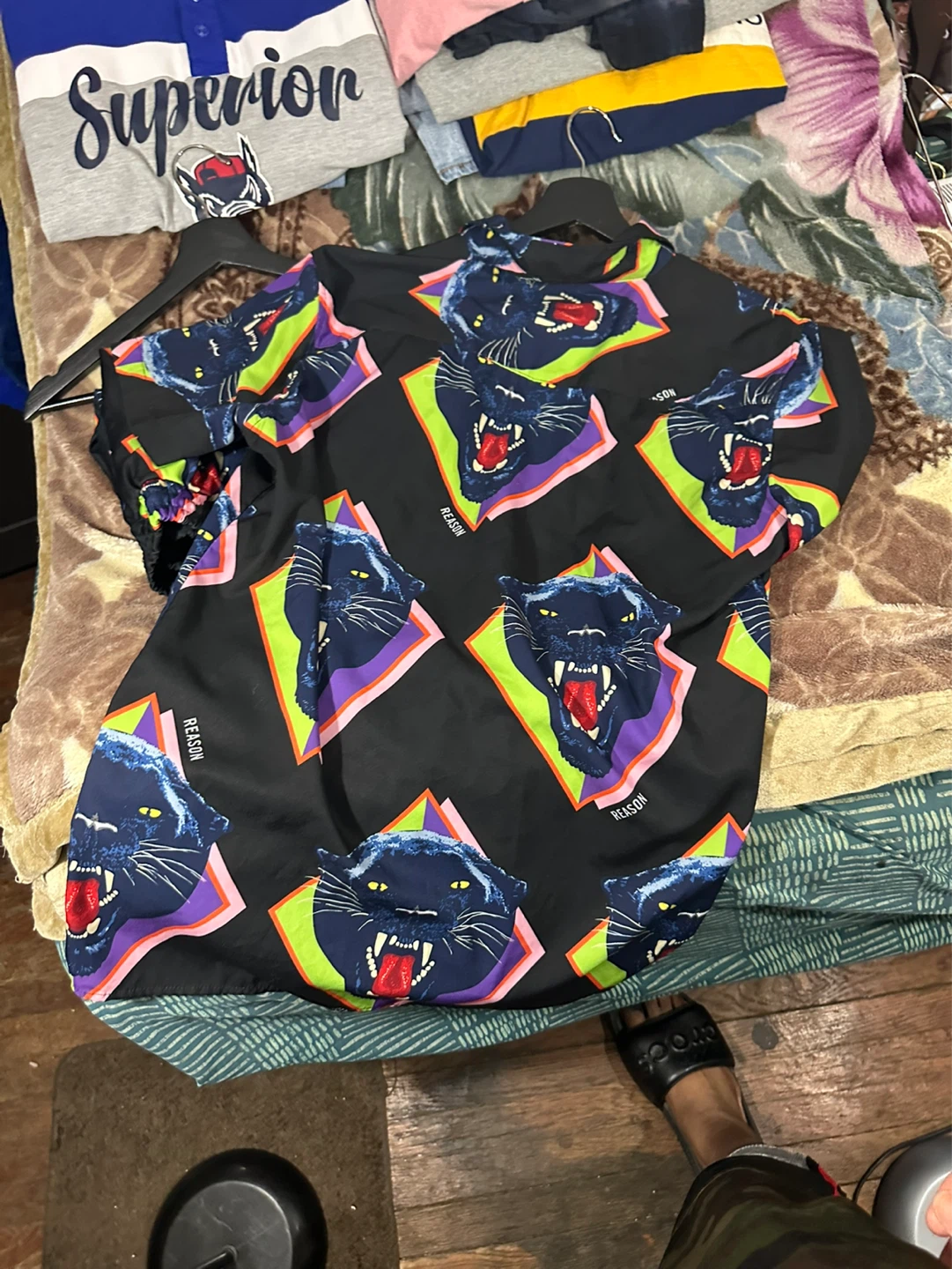 Reason Black Panther Button-Up Shirt