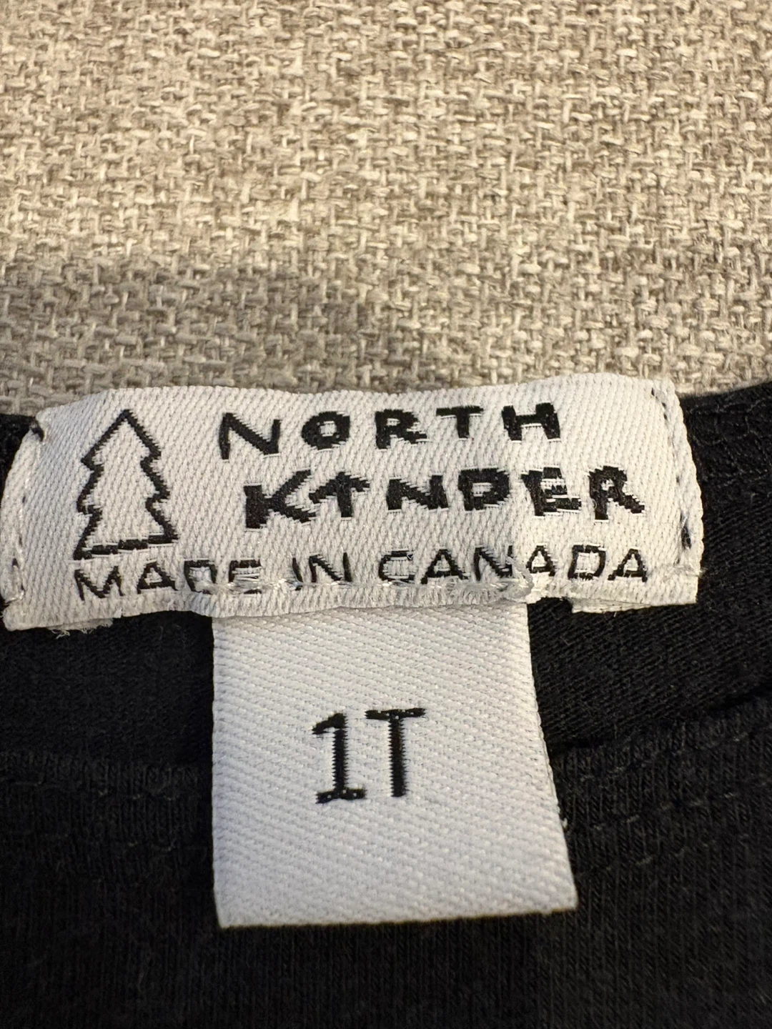 North Kinder black long-sleeve shirt 1T - photo 3
