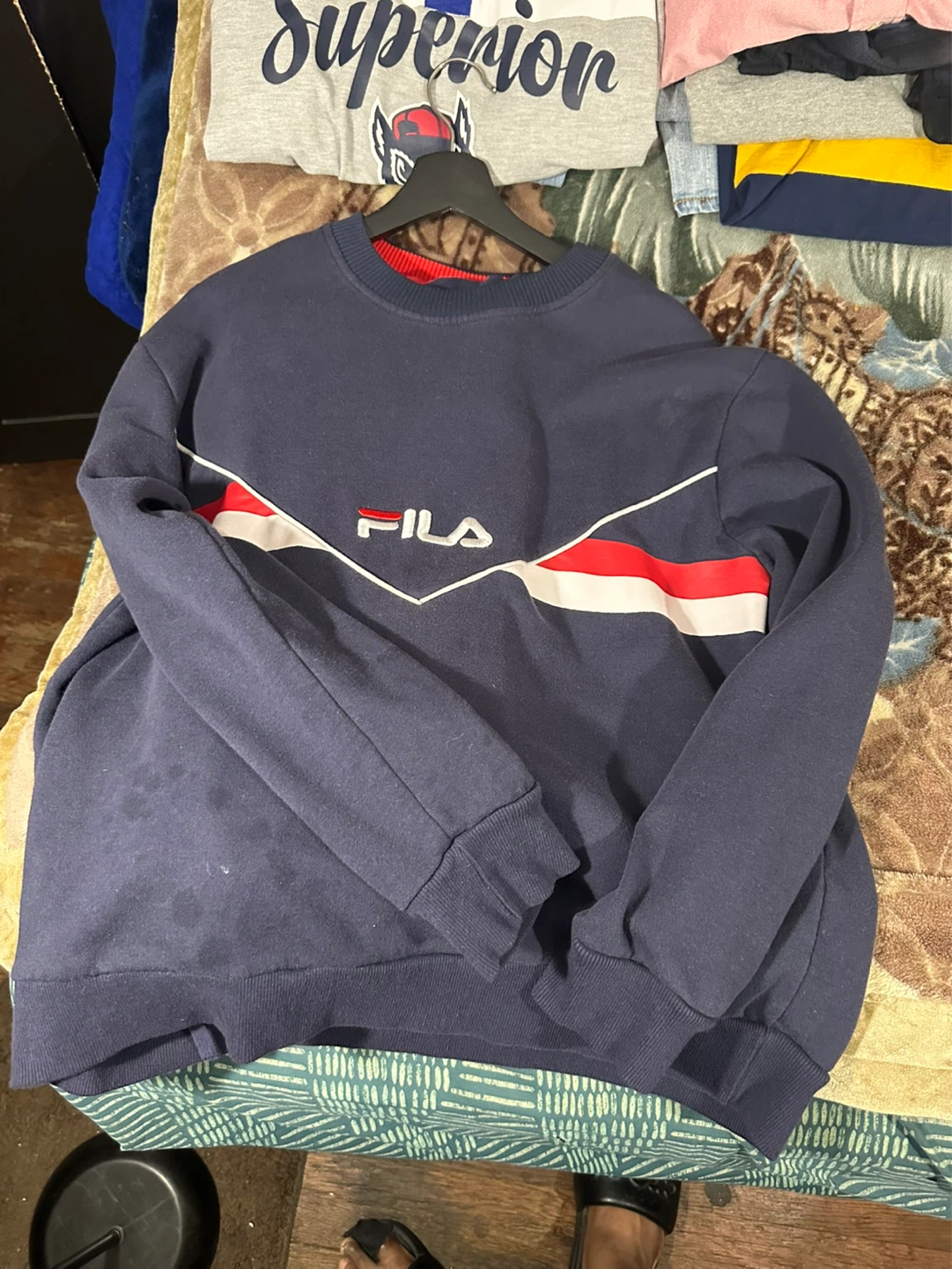Fila Navy Blue Sweatshirt and Joggers Set - photo 5