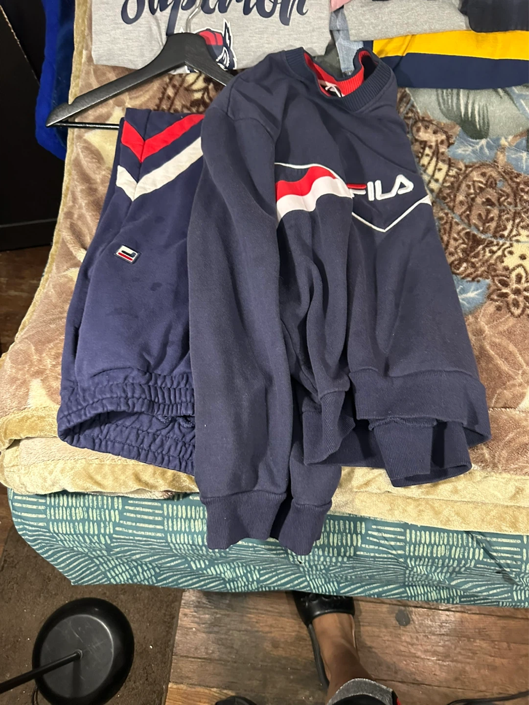 Fila Navy Blue Sweatshirt and Joggers Set - photo 4