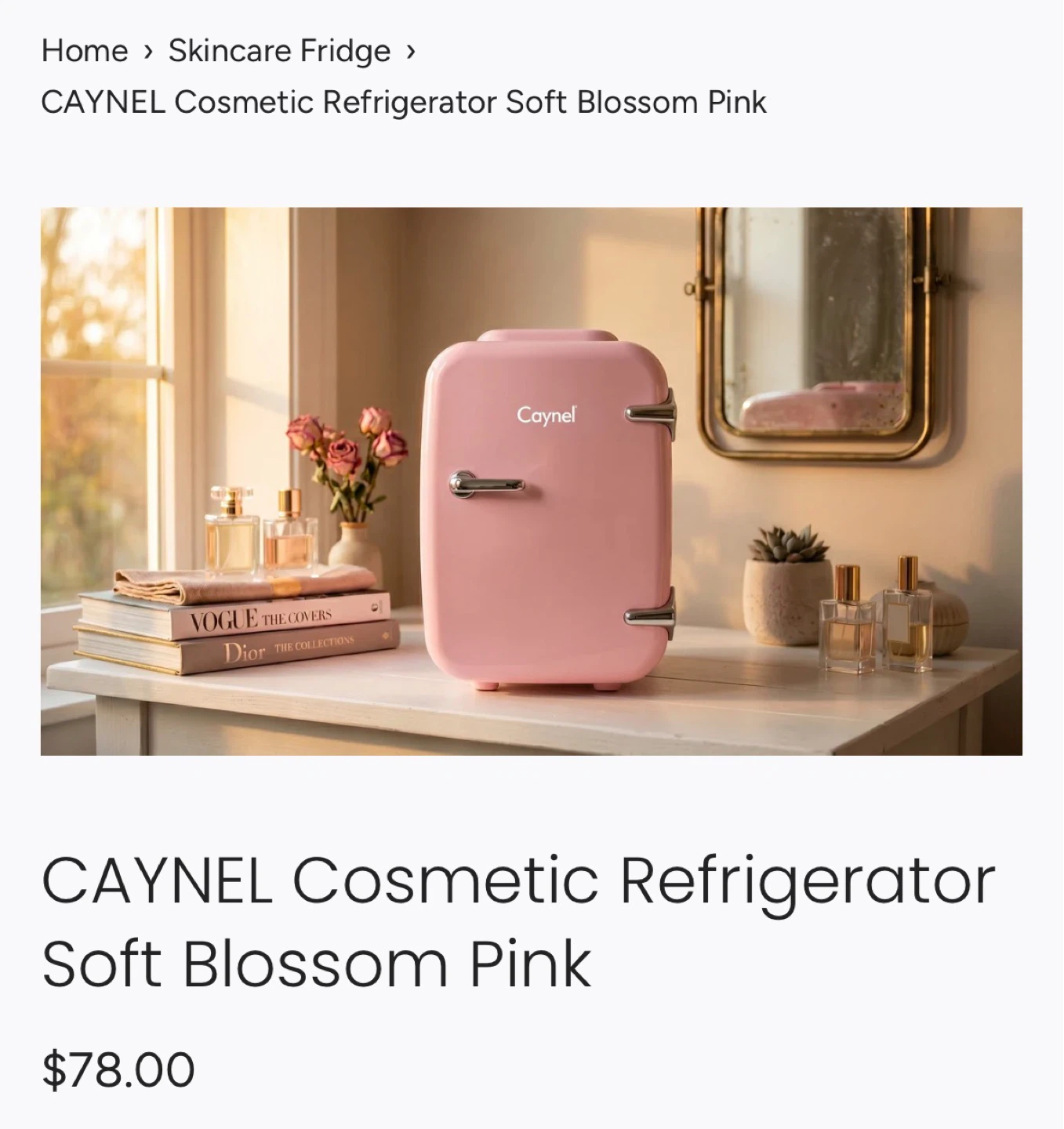 Caynel Mini Fridge - Pink - photo 3