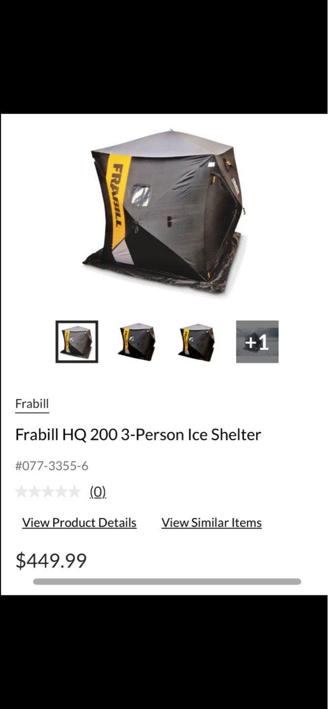 Frabill HQ 200 3-Person Ice Shelter - photo 2