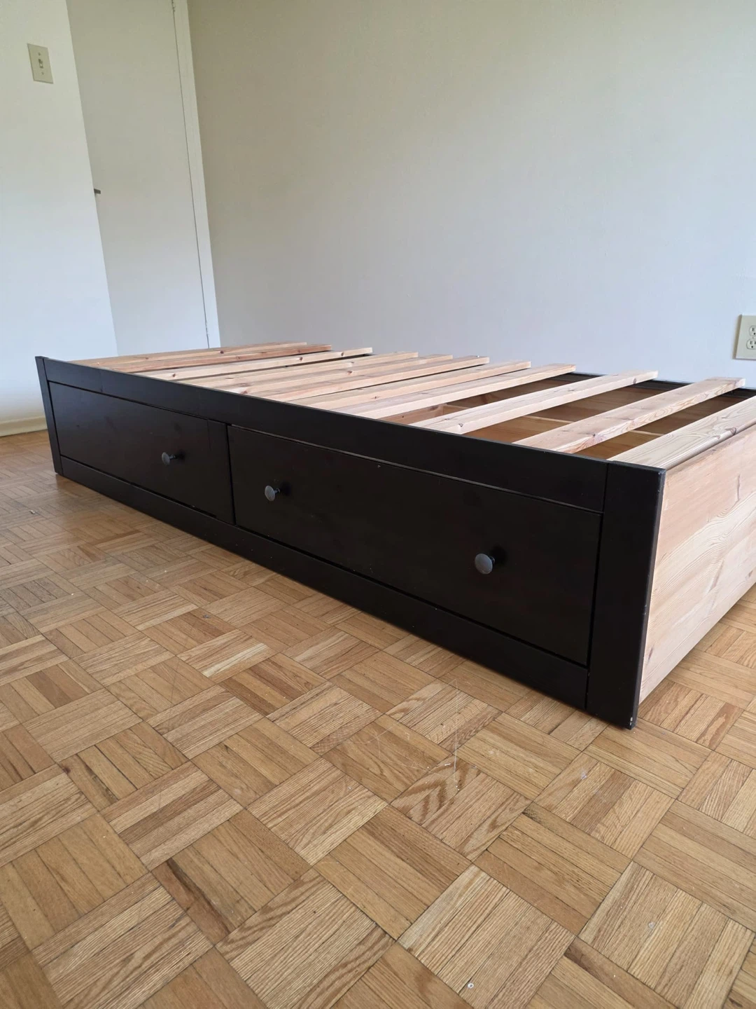 Twin Bed Frame with Storage Drawers