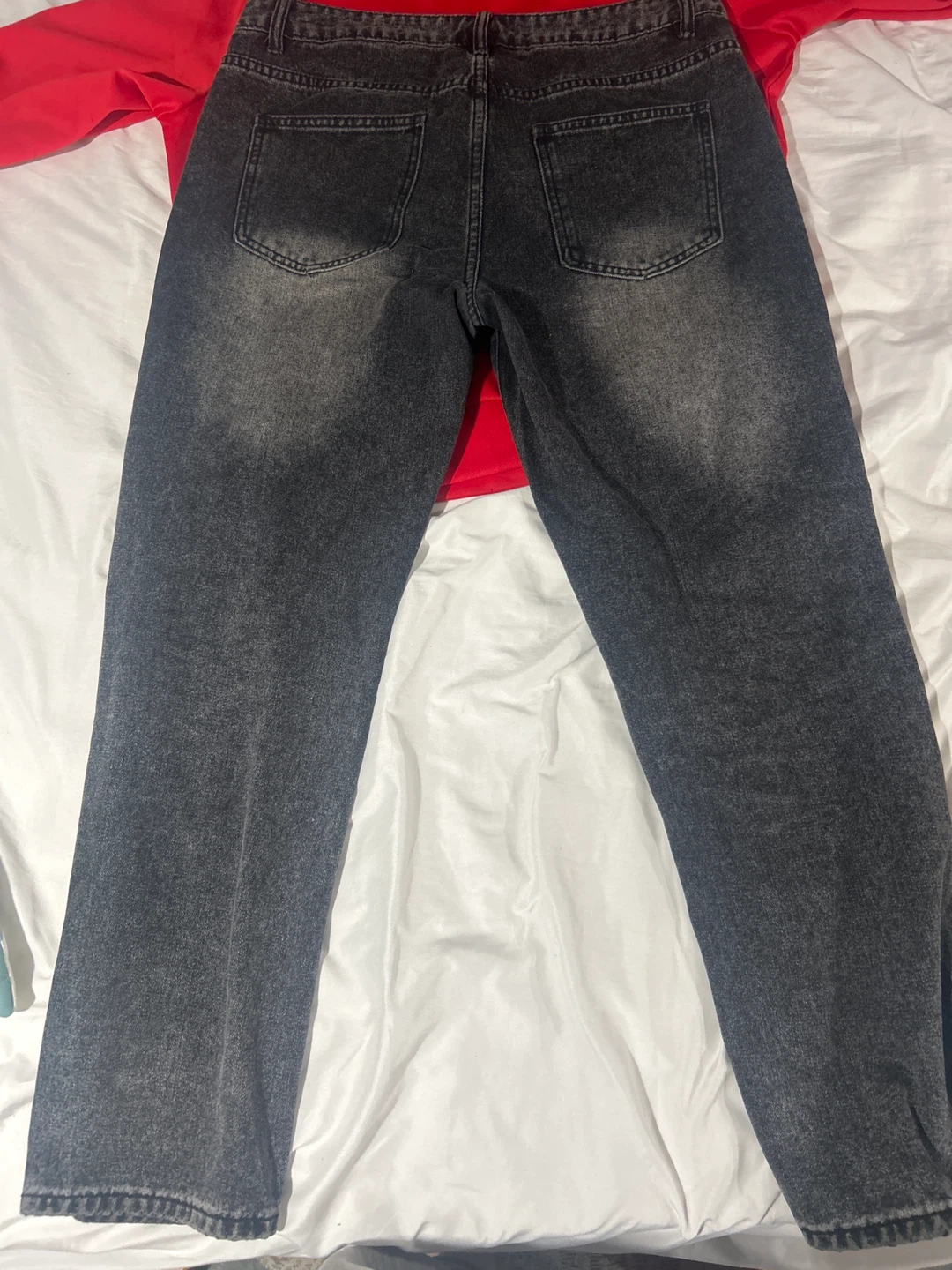 Grey wash denim jeans - photo 2