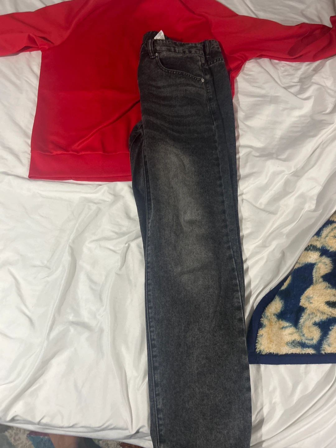 Grey wash denim jeans - photo 3