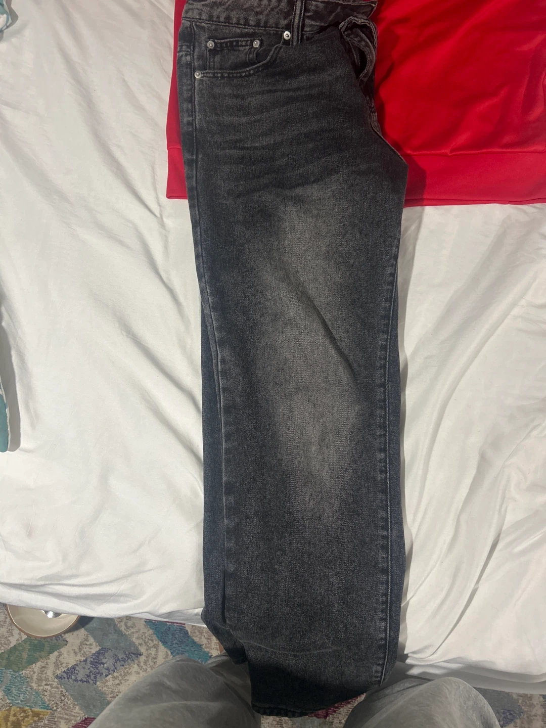 Grey wash denim jeans - photo 5