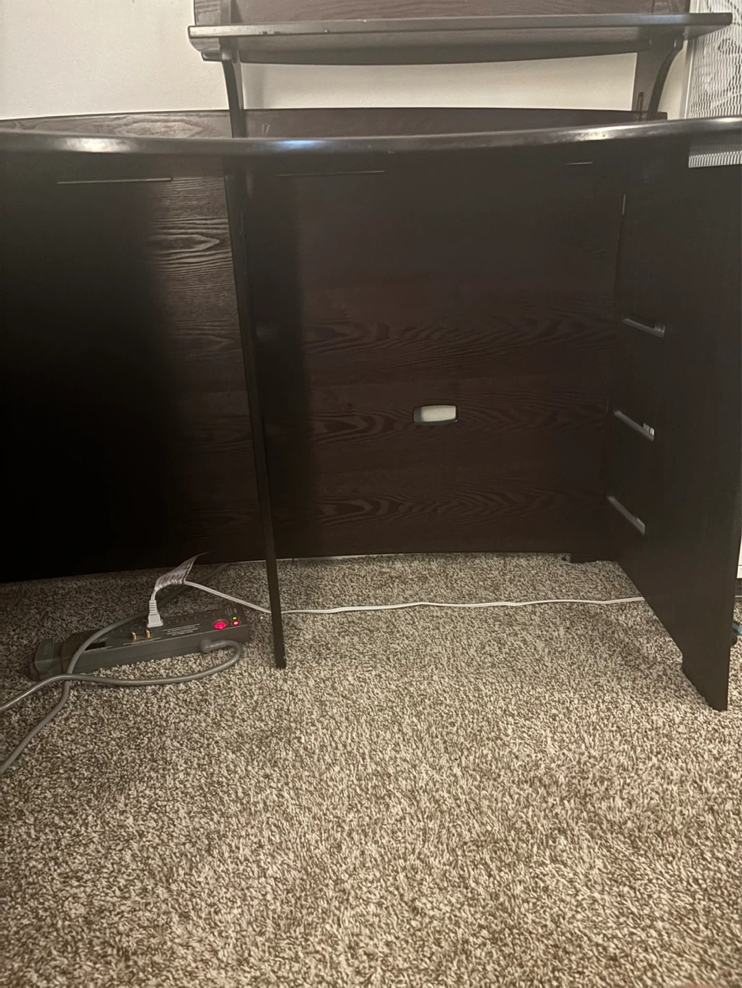 Dark Wood L-Shaped Desk - photo 3