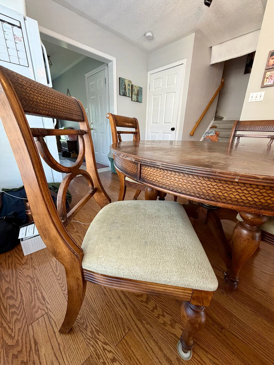 Wooden Dining Table and Chairs Set - photo 2
