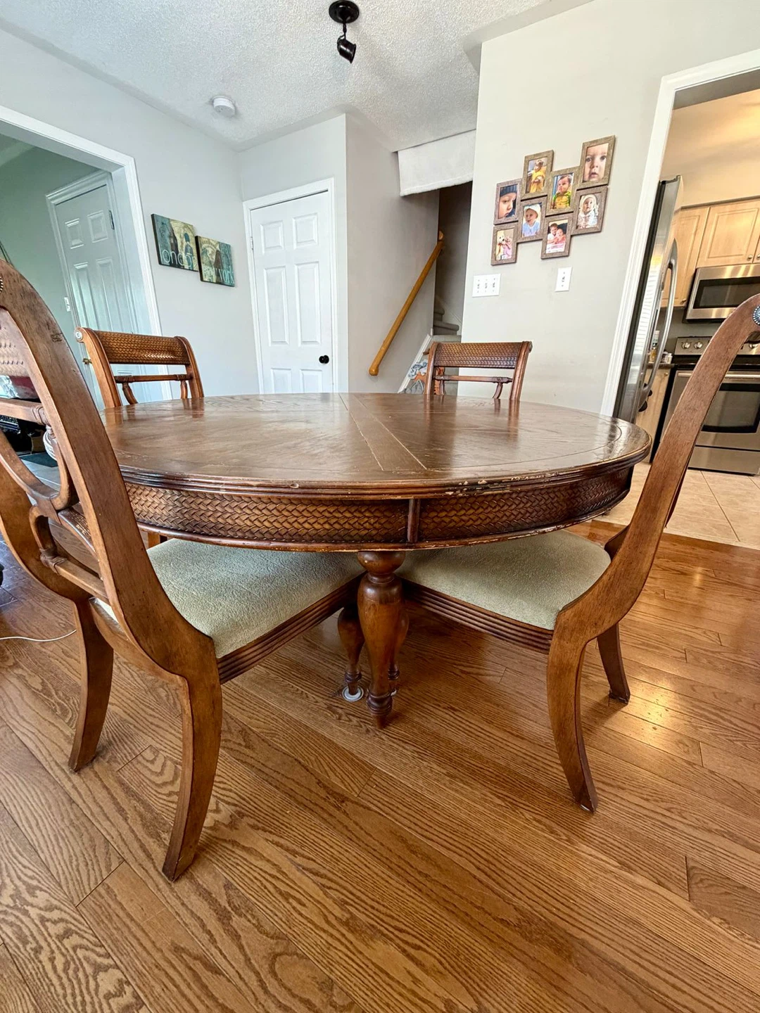 Wooden Dining Table and Chairs Set