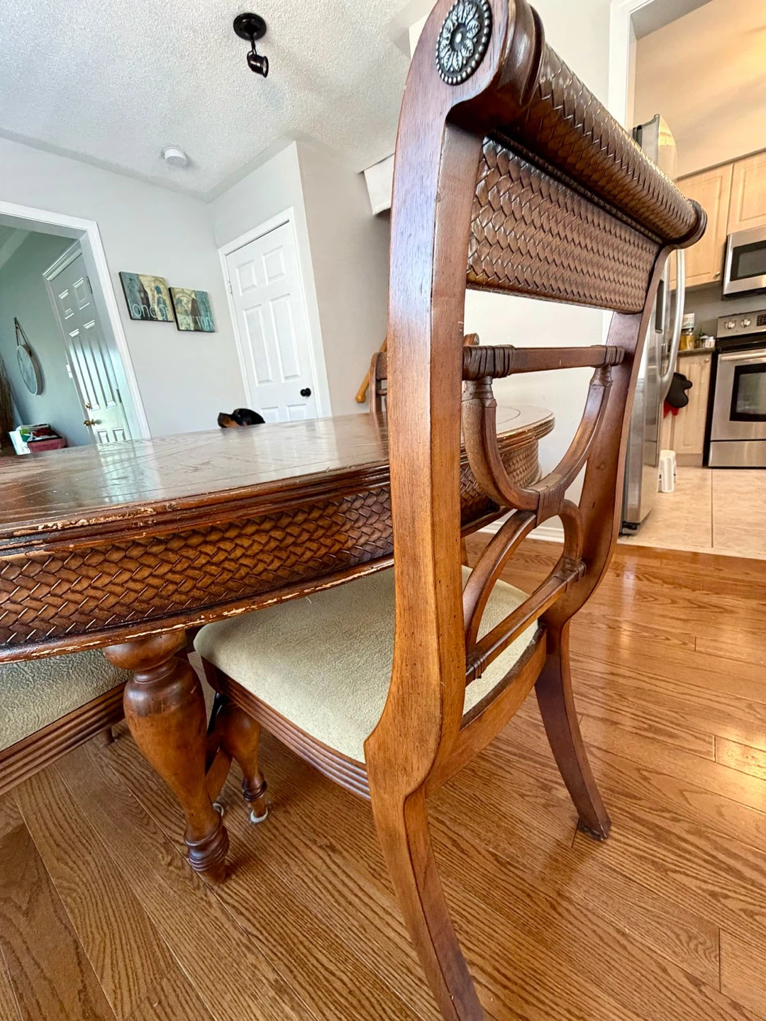 Wooden Dining Table and Chairs Set - photo 3