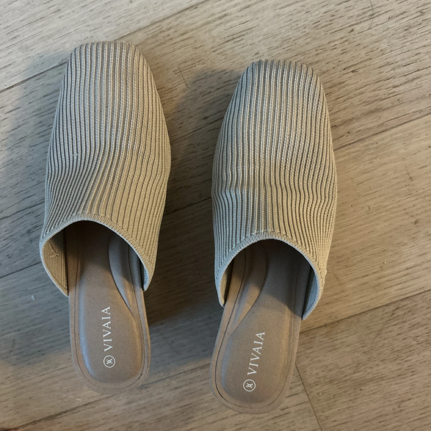 VIVAIA Knit Mules - Beige