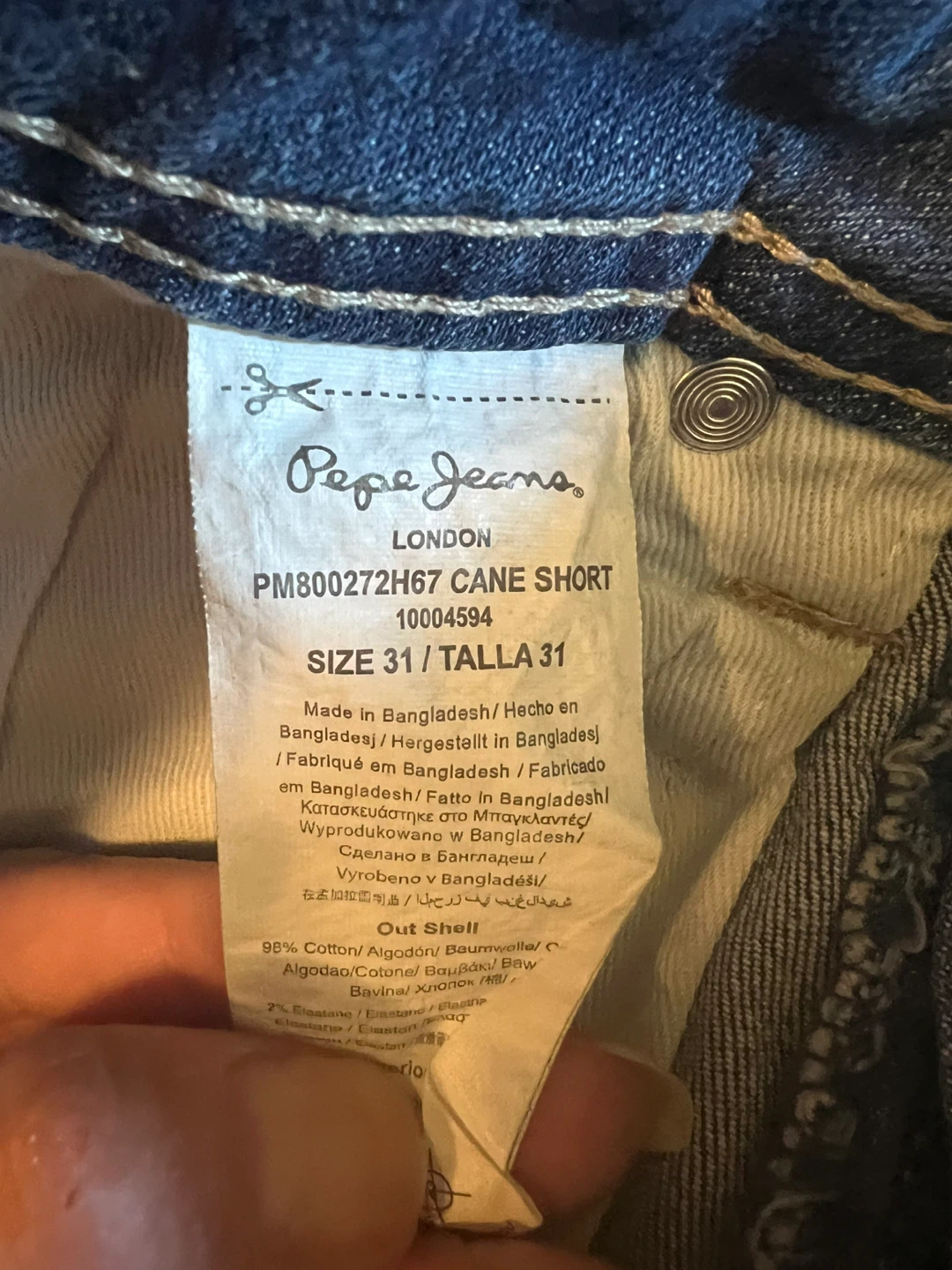 Pepe Jeans London Cane Shorts Size 31 - photo 2