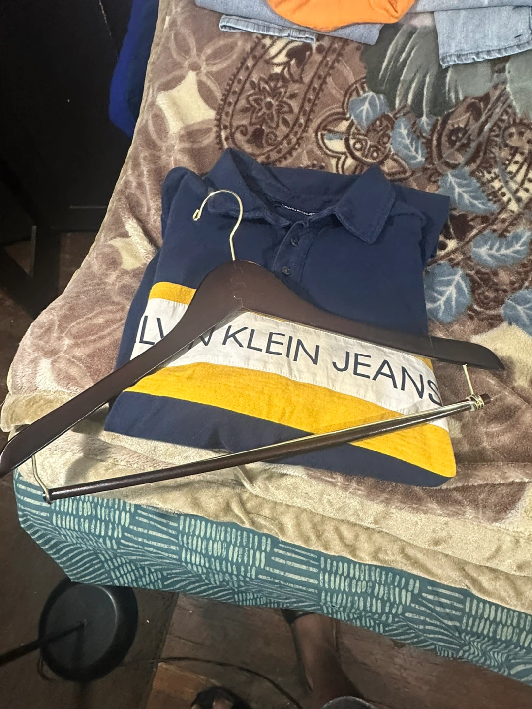 Calvin Klein Jeans Long Sleeve Polo Shirt - photo 4