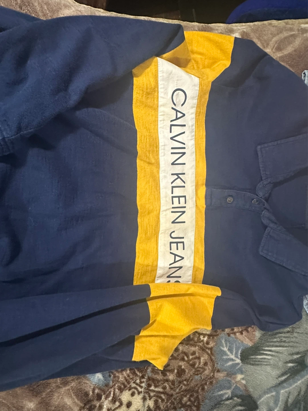 Calvin Klein Jeans Long Sleeve Polo Shirt - photo 3