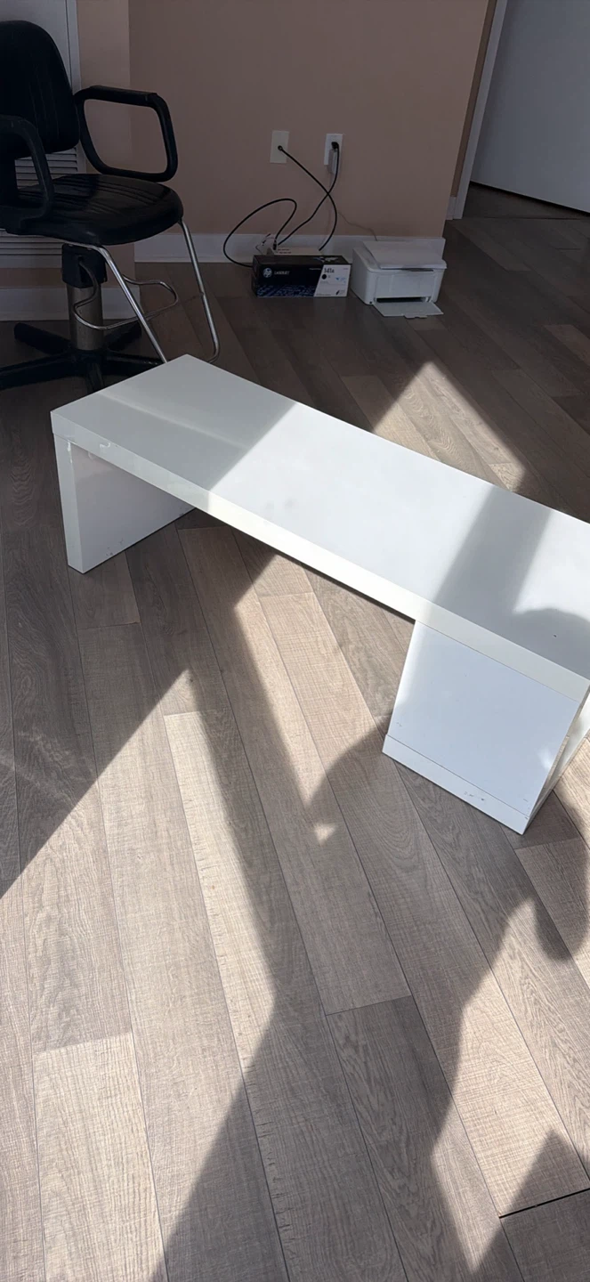 White modern coffee table