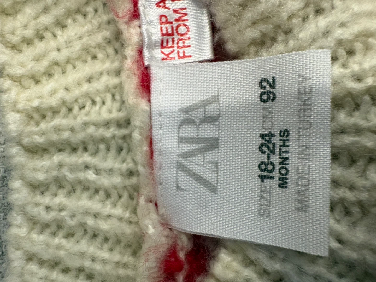 Zara Kids Christmas Reindeer Sweater 18-24 months - photo 2