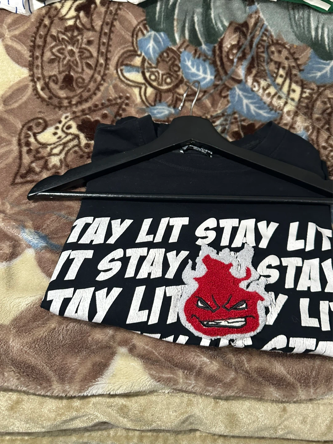 Rebel Minds "Stay Lit" Long Sleeve T-Shirt - Black - Large - photo 5