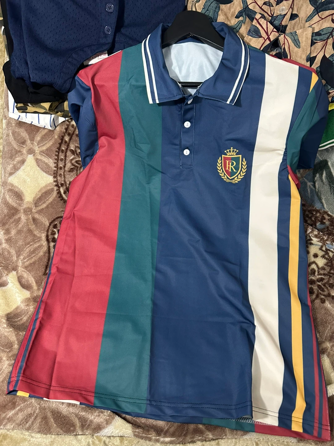 Men's Striped Polo Shirt - photo 5